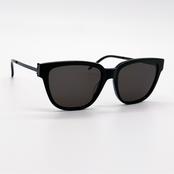 NEW SAINT LAURENT SL M48S 001 WOMEN SUNGLASSES SLM48S BLACK GREY EYEWEAR - Picture 8 of 13